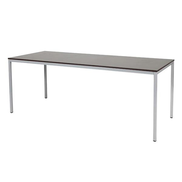 Schaffenburg Domino Basic vergadertafel aluminium onderstel logan eiken blad 200 x 80 cm DOV-B208-LOGA-M25 415187 - 1