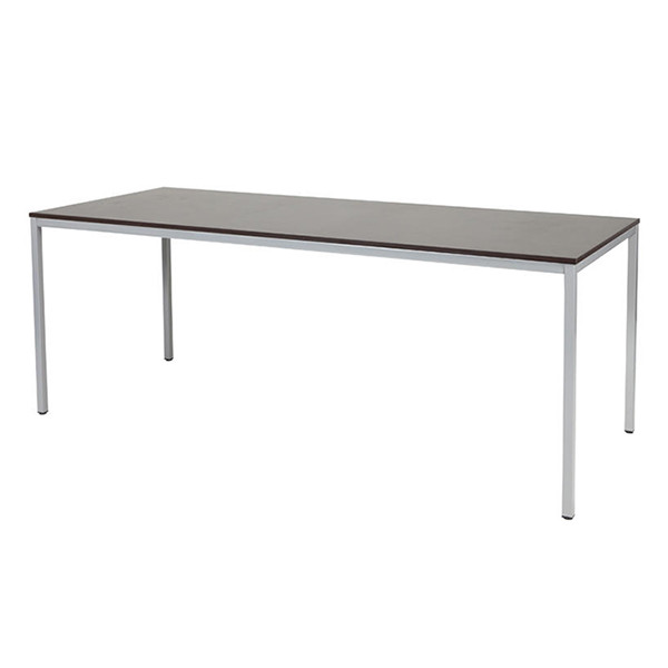 Schaffenburg Domino Basic vergadertafel aluminium onderstel logan eiken blad 200 x 80 cm 415187 - 1