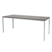 Schaffenburg Domino Basic vergadertafel aluminium onderstel logan eiken blad 200 x 80 cm DOV-B208-LOGA-M25 415187
