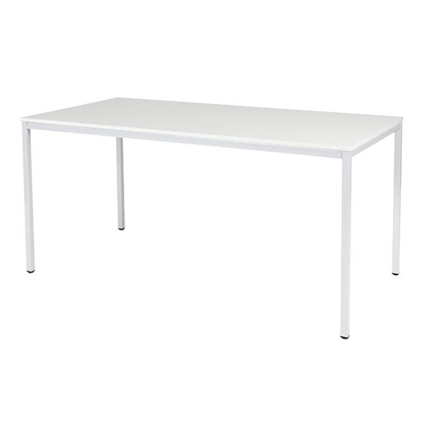 Schaffenburg Domino Basic vergadertafel wit onderstel krijtwit blad 160 x 80 cm 415195 - 1