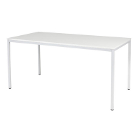 Schaffenburg Domino Basic vergadertafel wit onderstel krijtwit blad 160 x 80 cm DOV-B168-WIRW-M25 415195