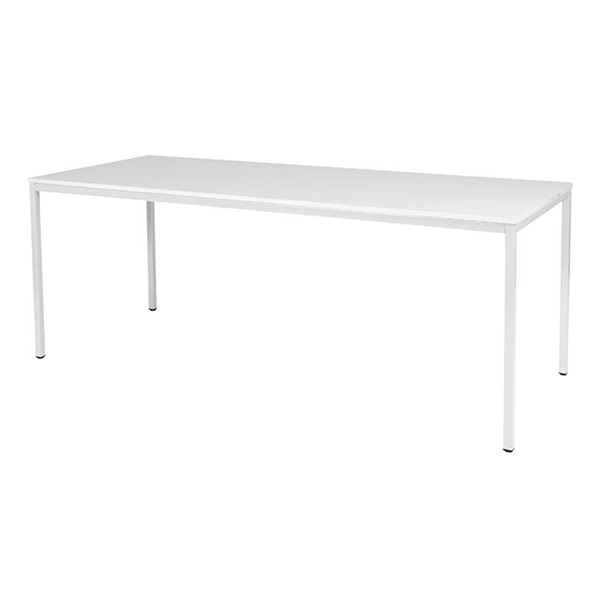 Schaffenburg Domino Basic vergadertafel wit onderstel krijtwit blad 200 x 80 cm 415197 - 1