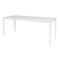 Schaffenburg Domino Basic vergadertafel wit onderstel krijtwit blad 200 x 80 cm DOV-B208-WIRW-M25 415197