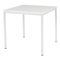 Schaffenburg Domino Basic vergadertafel wit onderstel krijtwit blad 80 x 80 cm DOV-B088-WIRW-M25 415193