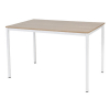 Schaffenburg Domino Basic vergadertafel wit onderstel licht kerselaar blad 120 x 80 cm 415199 - 1