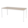Schaffenburg Domino Basic vergadertafel wit onderstel licht kerselaar blad 180 x 80 cm 415201 - 1