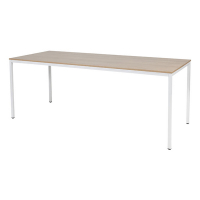 Schaffenburg Domino Basic vergadertafel wit onderstel licht kerselaar blad 200 x 80 cm DOV-B208-HAVW-M25 415202