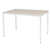 Schaffenburg Domino Basic vergadertafel wit onderstel lindberg eiken blad 120 x 80 cm DOV-B128-LERW-M25 415204