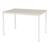 Schaffenburg Domino Basic vergadertafel wit onderstel lindberg eiken blad 120 x 80 cm 415204 - 1