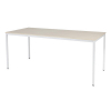 Schaffenburg Domino Basic vergadertafel wit onderstel lindberg eiken blad 180 x 80 cm 415206 - 1