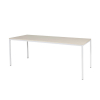Schaffenburg Domino Basic vergadertafel wit onderstel lindberg eiken blad 200 x 80 cm 415207 - 1