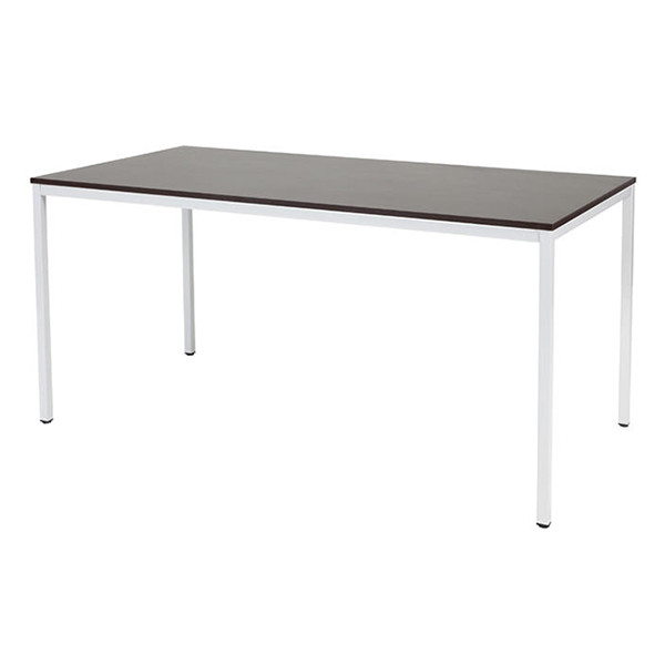 Schaffenburg Domino Basic vergadertafel wit onderstel logan eiken blad 160 x 80 cm DOV-B168-LOGW-M25 415210 - 1