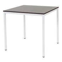 Schaffenburg Domino Basic vergadertafel wit onderstel logan eiken blad 80 x 80 cm DOV-B088-LOGW-M25 415208