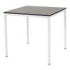 Schaffenburg Domino Basic vergadertafel wit onderstel logan eiken blad 80 x 80 cm 415208 - 1