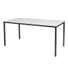 Schaffenburg Domino Basic vergadertafel zwart onderstel krijtwit blad 160 x 80 cm 415145 - 1