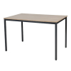 Schaffenburg Domino Basic vergadertafel zwart onderstel licht kerselaar blad 120 x 80 cm 415149 - 1