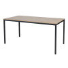 Schaffenburg Domino Basic vergadertafel zwart onderstel licht kerselaar blad 160 x 80 cm 415150 - 1