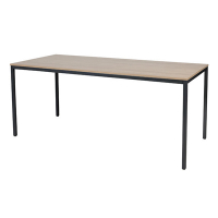 Schaffenburg Domino Basic vergadertafel zwart onderstel licht kerselaar blad 180 x 80 cm DOV-B188-HAVZ-M25 415151