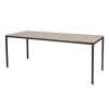 Schaffenburg Domino Basic vergadertafel zwart onderstel licht kerselaar blad 200 x 80 cm 415152 - 1
