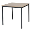 Schaffenburg Domino Basic vergadertafel zwart onderstel licht kerselaar blad 80 x 80 cm 415148 - 1