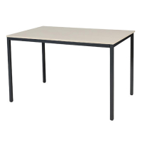 Schaffenburg Domino Basic vergadertafel zwart onderstel lindberg eiken blad 120 x 80 cm DOV-B128-LERZ-M25 415154