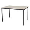 Schaffenburg Domino Basic vergadertafel zwart onderstel lindberg eiken blad 120 x 80 cm 415154 - 1