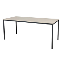 Schaffenburg Domino Basic vergadertafel zwart onderstel lindberg eiken blad 180 x 80 cm DOV-B188-LERZ-M25 415156