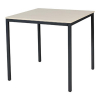 Schaffenburg Domino Basic vergadertafel zwart onderstel lindberg eiken blad 80 x 80 cm 415153 - 1