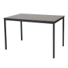 Schaffenburg Domino Basic vergadertafel zwart onderstel logan eiken blad 120 x 80 cm 415159 - 1