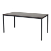 Schaffenburg Domino Basic vergadertafel zwart onderstel logan eiken blad 160 x 80 cm 415160 - 1