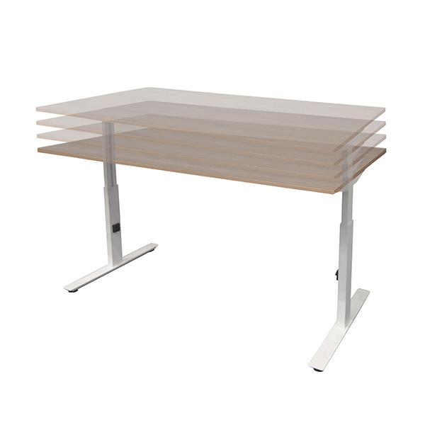 Schaffenburg Linesto Plus bureau aluminium onderstel krijtwit blad 140 x 80 cm LIN-PL148-WIRA-M25 415093 - 4