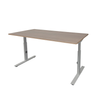 Schaffenburg Linesto Plus bureau aluminium onderstel licht kerselaar blad 120 x 80 cm LIN-PL128-HAVA-M25 415096