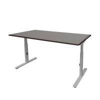 Schaffenburg Linesto Plus bureau aluminium onderstel logan eiken blad 120 x 80 cm LIN-PL128-LOGA-M25 415104