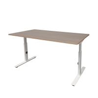 Schaffenburg Linesto Plus bureau wit onderstel licht kerselaar blad 120 x 80 cm LIN-PL128-HAVW-M25 415116