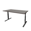 Schaffenburg Linesto Plus bureau zwart onderstel logan eiken blad 180 x 80 cm