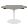 Schaffenburg Linesto vergadertafel rond wit onderstel logan eiken blad 120 cm breed 415228 - 1