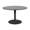 Schaffenburg Linesto vergadertafel rond zwart onderstel logan eiken blad 120 cm breed 415220 - 1