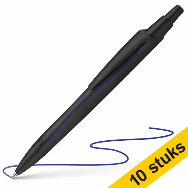 Aanbieding: 10x Schneider Reco balpen zwart 217277 - 1