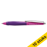 Aanbieding: 10x Schneider balpen Haptify paars/roze 239980