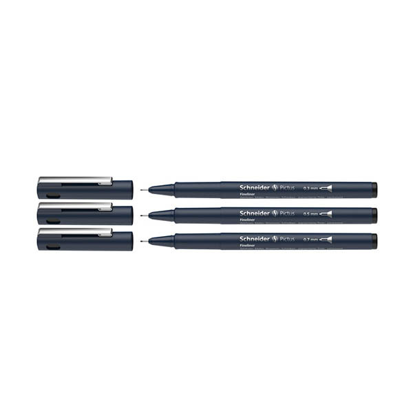 Schneider Fineliner Pictus 3 lijnbreedtes etui 3 stuks 210982 - 1