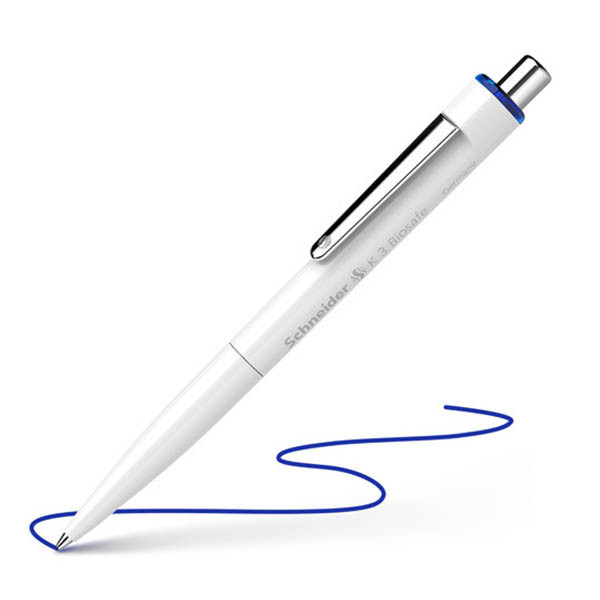 Schneider K3 Biosafe M balpen wit/blauw 210933 - 1