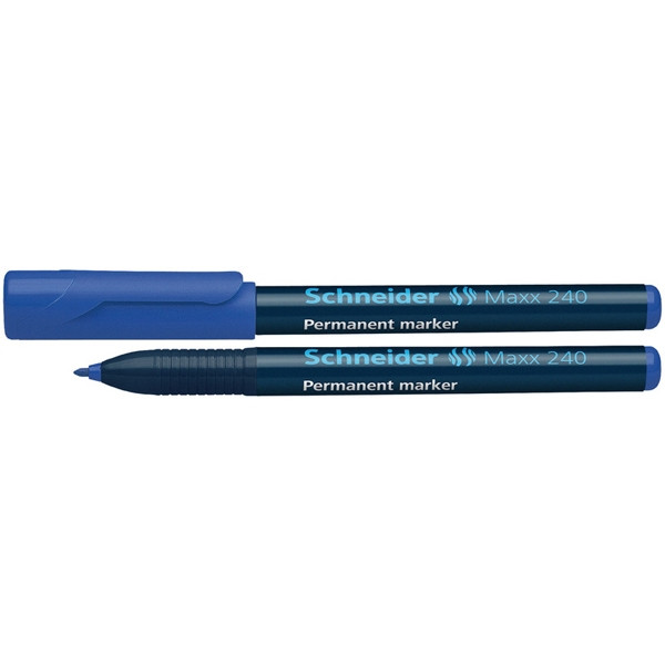 Schneider Maxx 240 permanent marker ronde punt blauw 217022 - 1