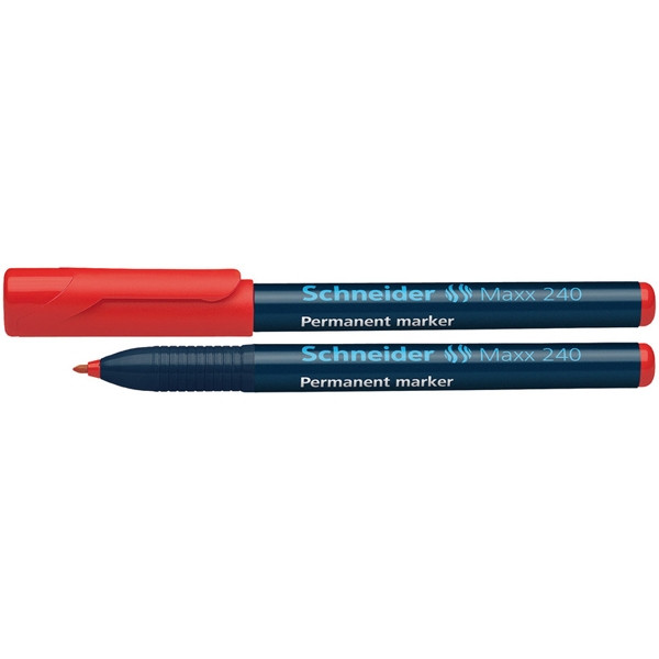 Schneider Maxx 240 permanent marker ronde punt rood 217020 - 1
