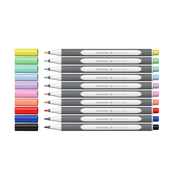Schneider Paint-It 070 brushpen etui (10 stuks) 211179 - 1