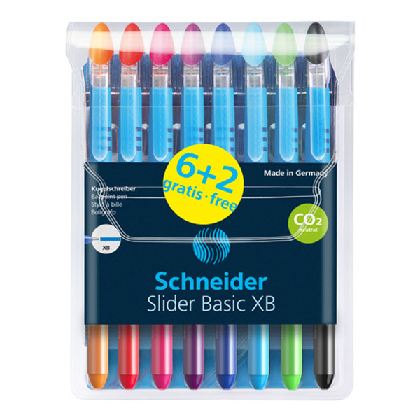 Schneider Slider Basic XB balpenset (8 stuks) S-151285 217261 - 1