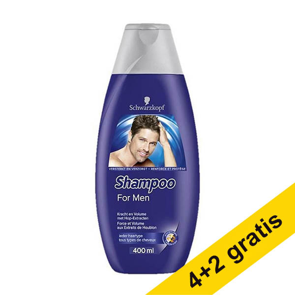 Aanbieding: 6x Schwarzkopf For Men shampoo (400 ml) SSC01198 - 1