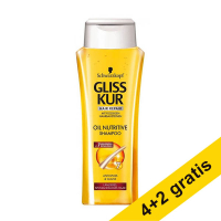 Aanbieding: 6x Schwarzkopf Gliss Kur Oil Nutritive shampoo (250 ml) SSC01192