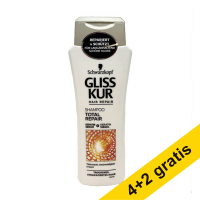 Aanbieding: 6x Schwarzkopf Gliss Kur Total Repair shampoo (250 ml) SSC01193