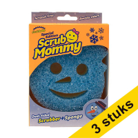Aanbieding: 3x Scrub Daddy Scrub Mommy Special Edition Kerst Blue Snowman spons