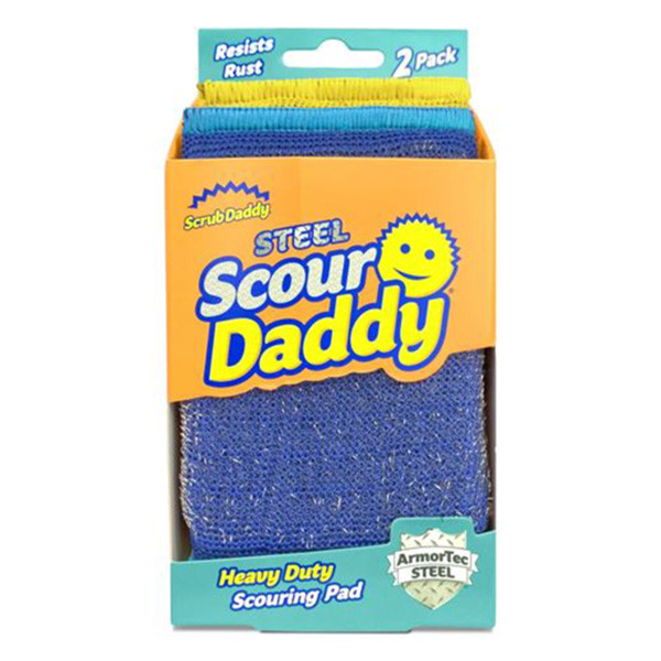 Scrub Daddy Scour Daddy Steel grijs (2 stuks) SDSCST SSC00250 - 1